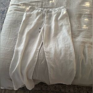 James perse brand new white linen pants
